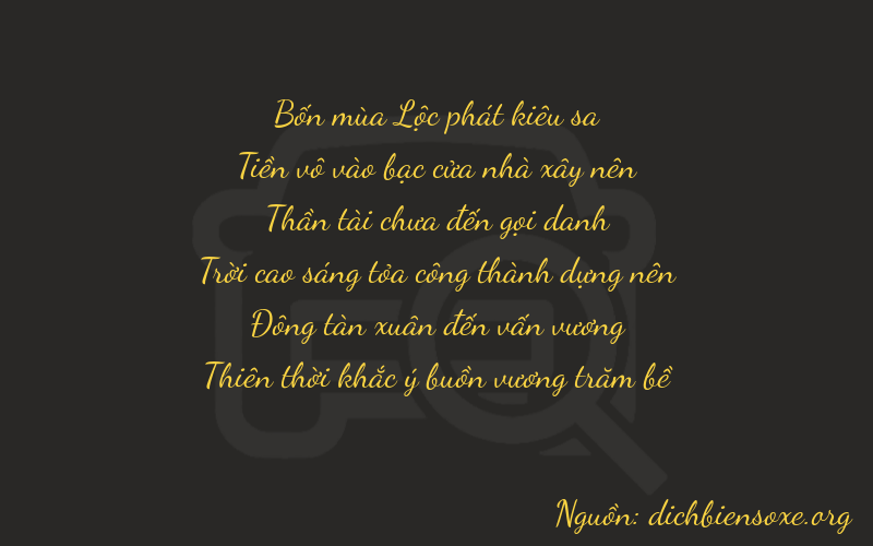 Thơ dịch biển số xe 40749
