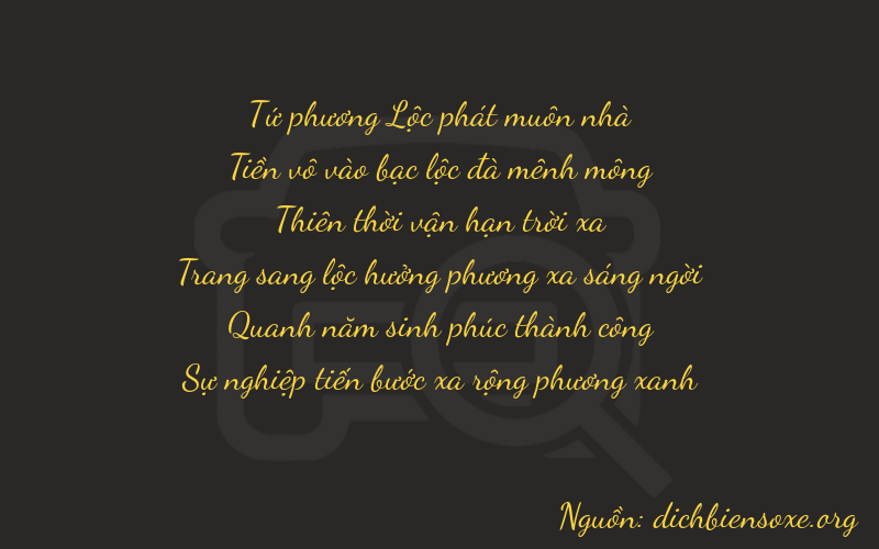 Thơ dịch biển số xe 40752