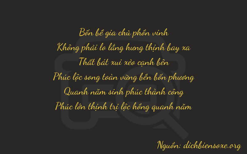 Thơ dịch biển số xe 40756