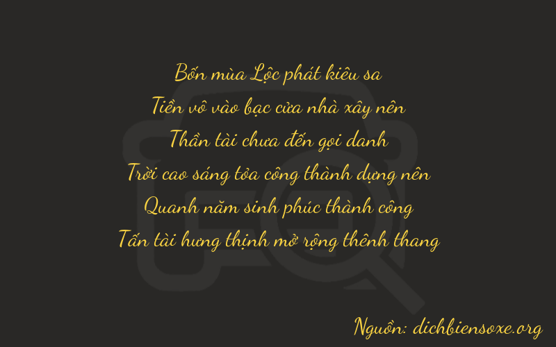 Thơ dịch biển số xe 40758