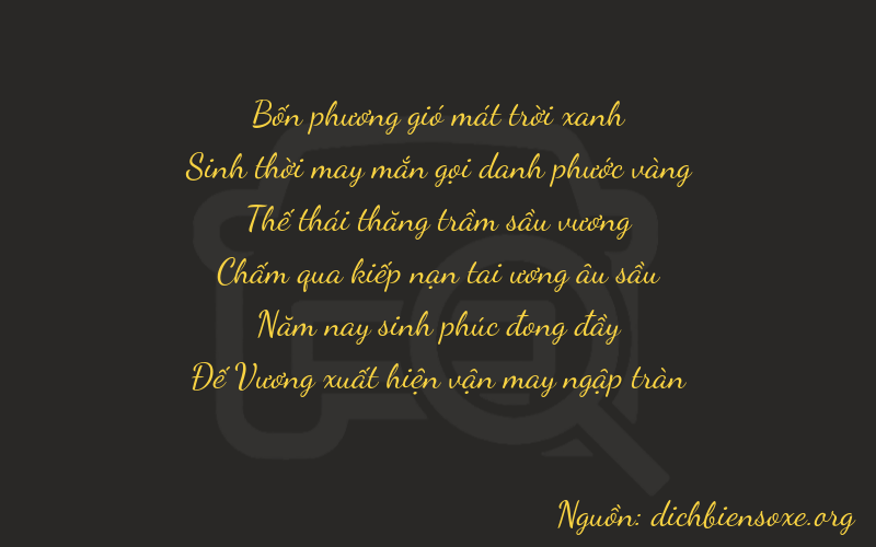 Thơ dịch biển số xe 40759