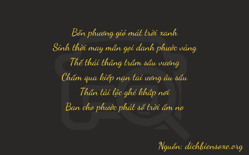 Thơ dịch biển số xe 40768