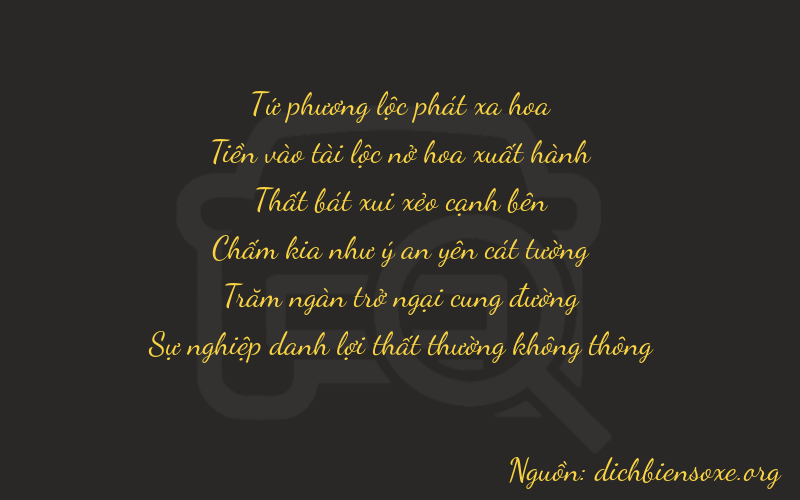 Thơ dịch biển số xe 40772