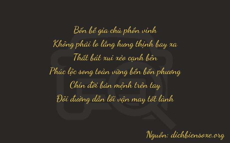 Thơ dịch biển số xe 40792