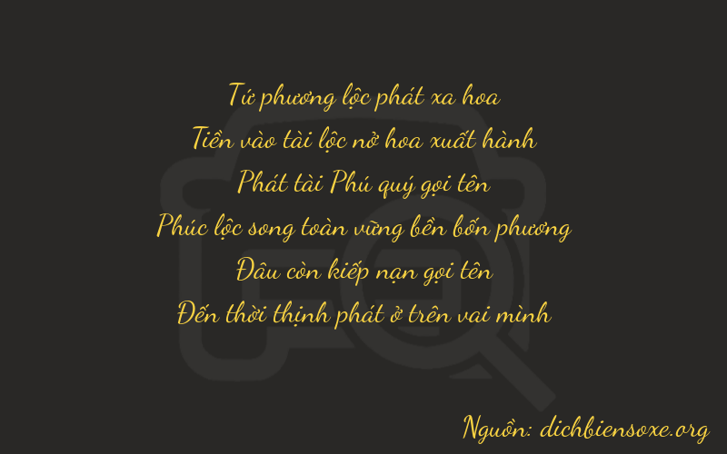Thơ dịch biển số xe 40808