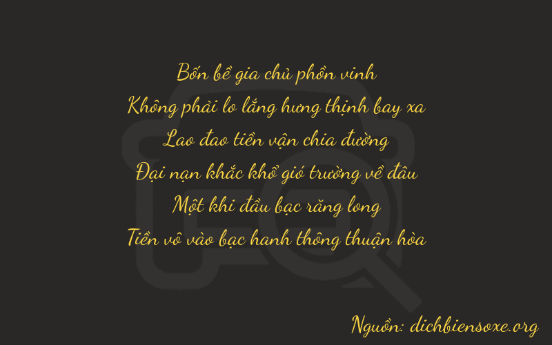 Thơ dịch biển số xe 40810