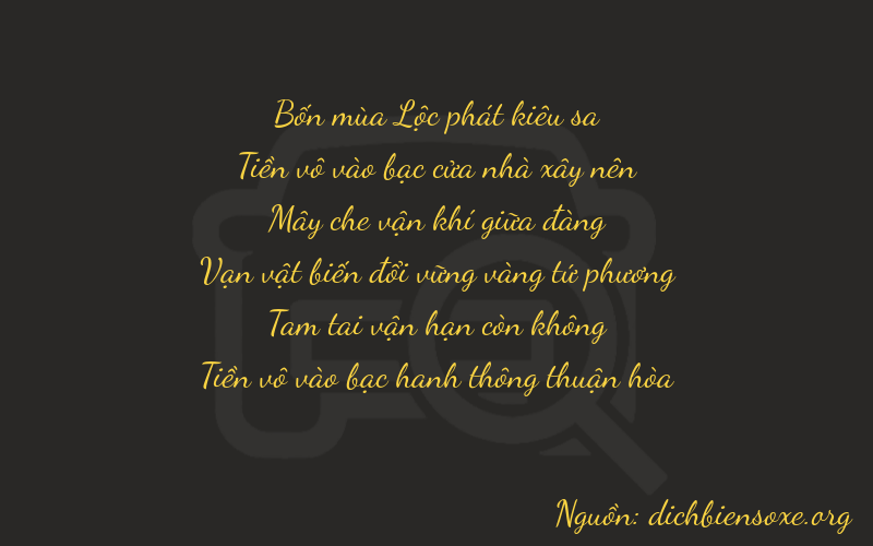 Thơ dịch biển số xe 40830
