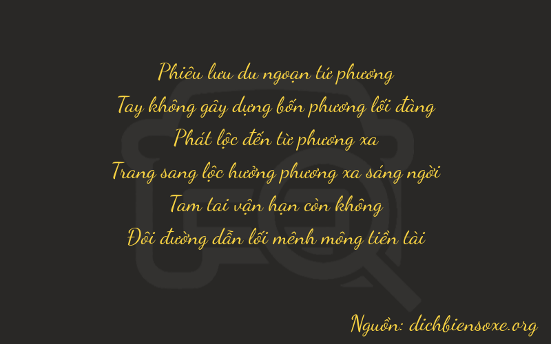 Thơ dịch biển số xe 40832