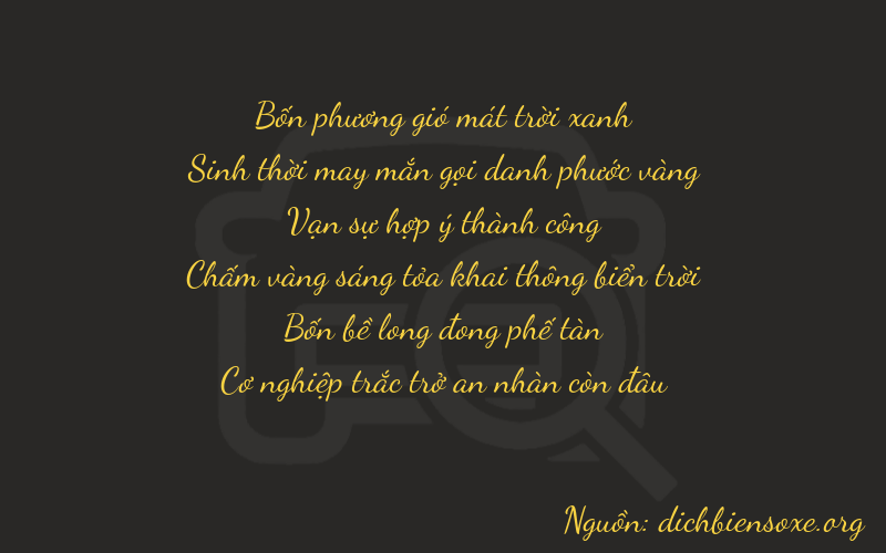 Thơ dịch biển số xe 40849