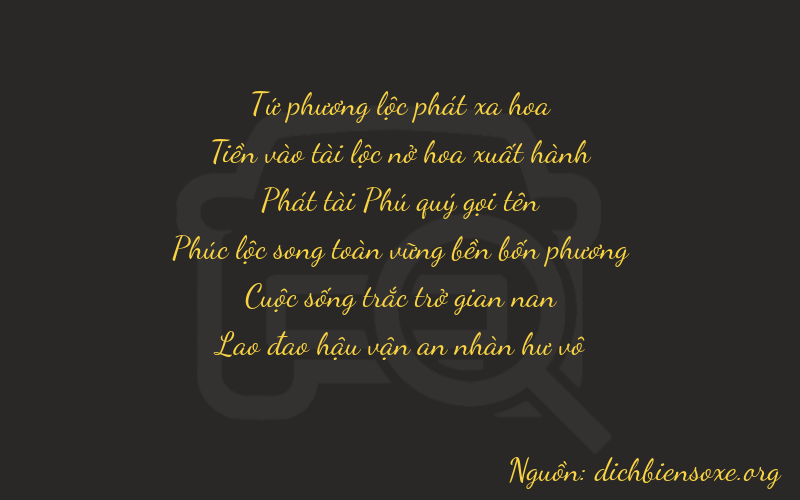 Thơ dịch biển số xe 40853