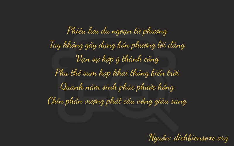 Thơ dịch biển số xe 40859