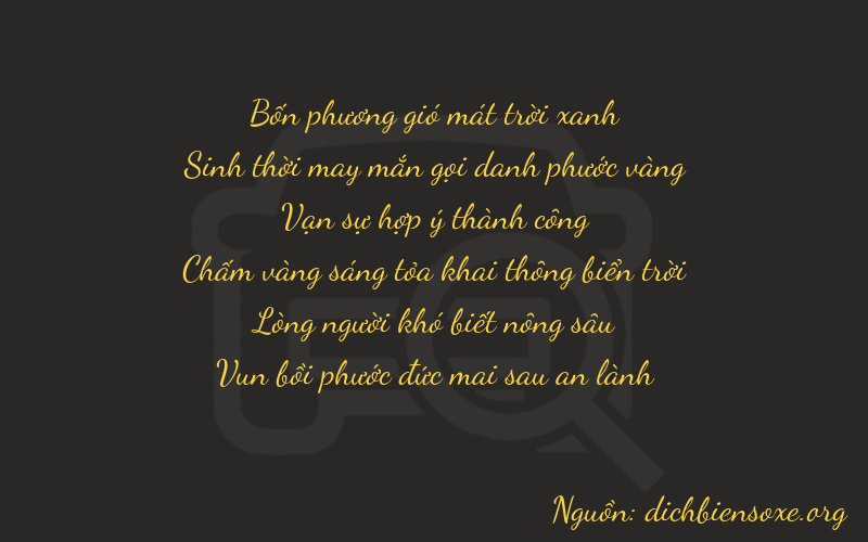 Thơ dịch biển số xe 40867