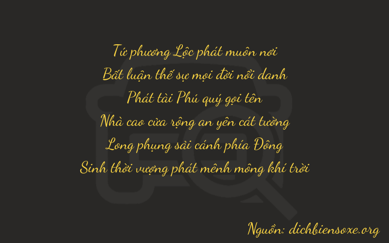 Thơ dịch biển số xe 40870