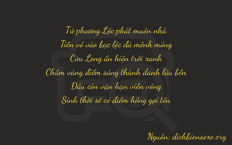 Thơ dịch biển số xe 40905
