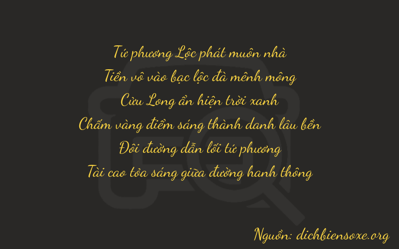 Thơ dịch biển số xe 40923
