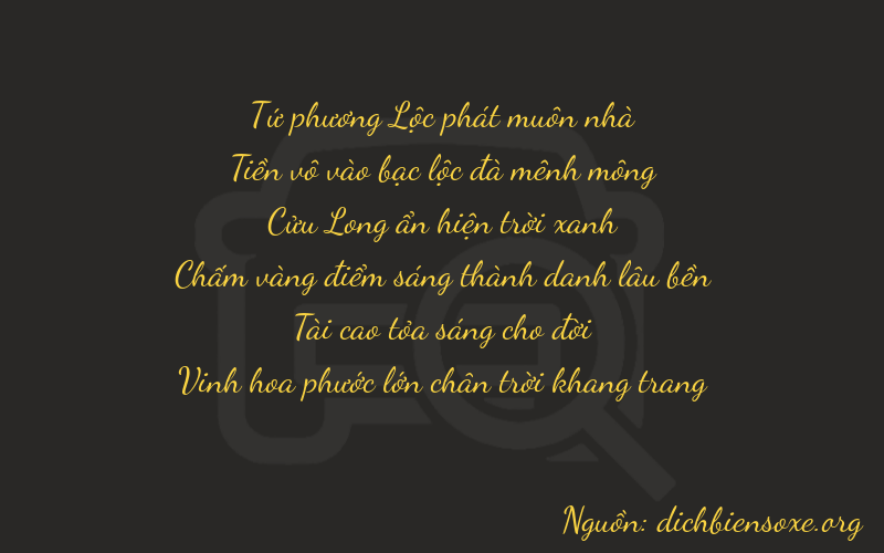 Thơ dịch biển số xe 40932