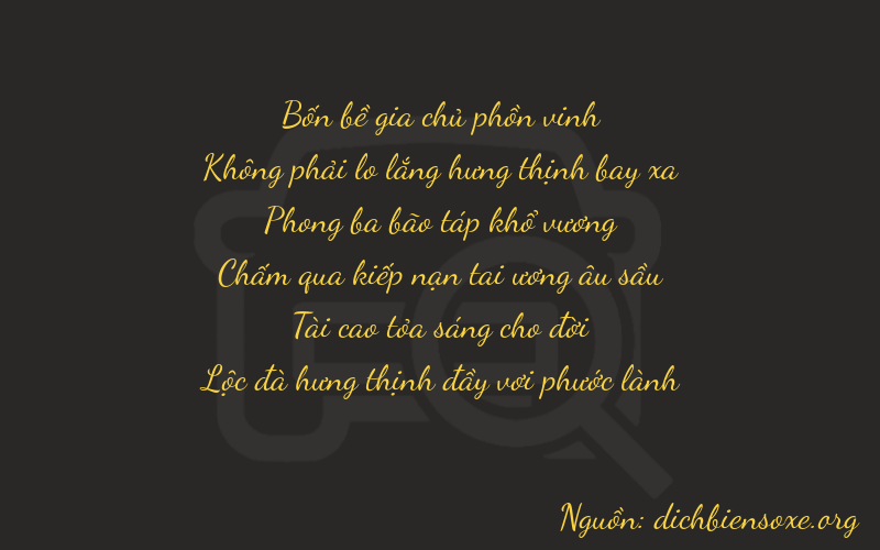 Thơ dịch biển số xe 40936