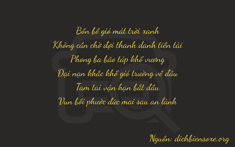 Thơ dịch biển số xe 40937
