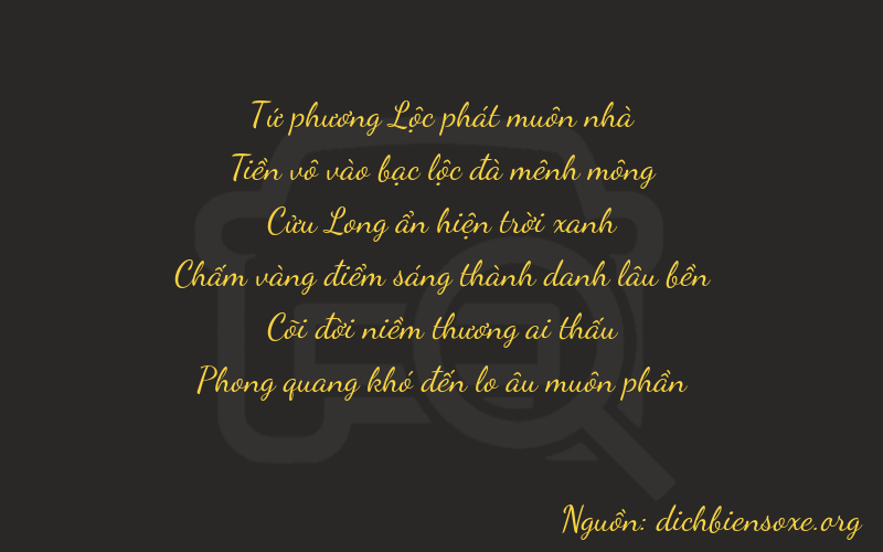 Thơ dịch biển số xe 40941