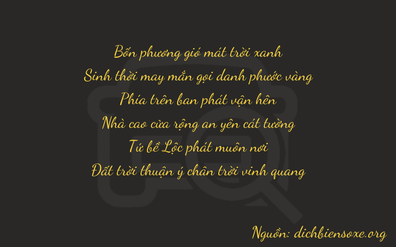 Thơ dịch biển số xe 40948