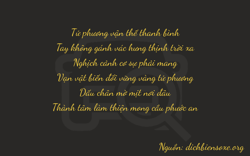 Thơ dịch biển số xe 40953