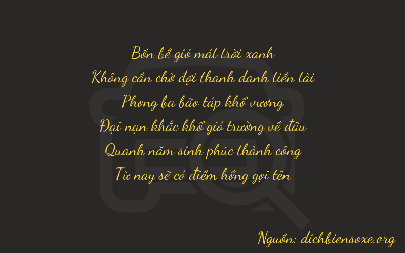 Thơ dịch biển số xe 40955