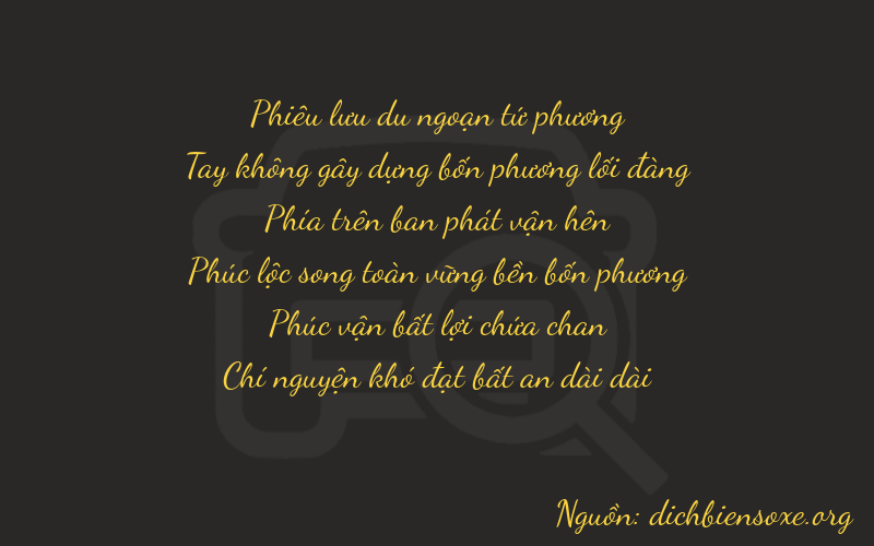Thơ dịch biển số xe 40967