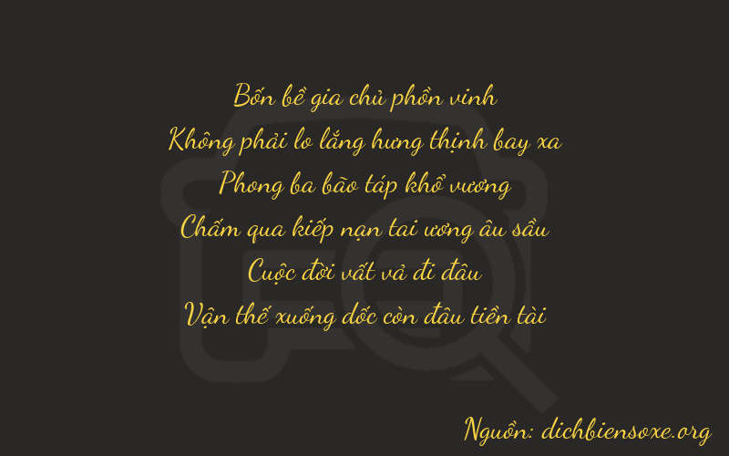Thơ dịch biển số xe 40972