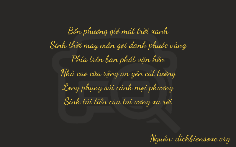 Thơ dịch biển số xe 40975