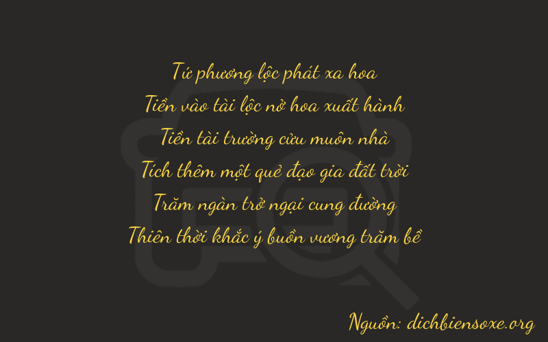 Thơ dịch biển số xe 40979