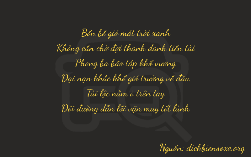 Thơ dịch biển số xe 40982