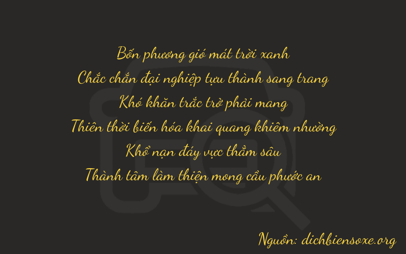 Thơ dịch biển số xe 41013