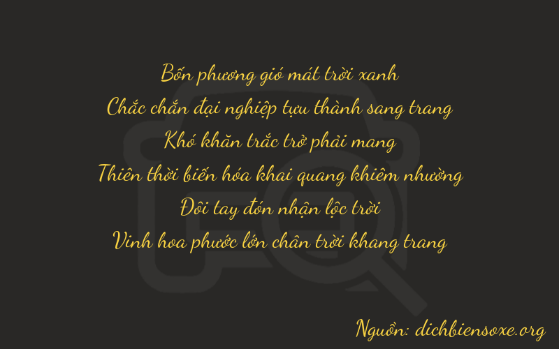 Thơ dịch biển số xe 41022