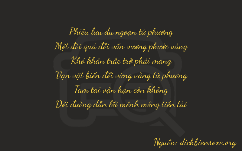 Thơ dịch biển số xe 41032