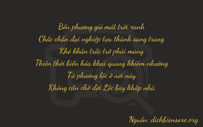 Thơ dịch biển số xe 41040