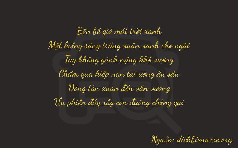 Thơ dịch biển số xe 41046