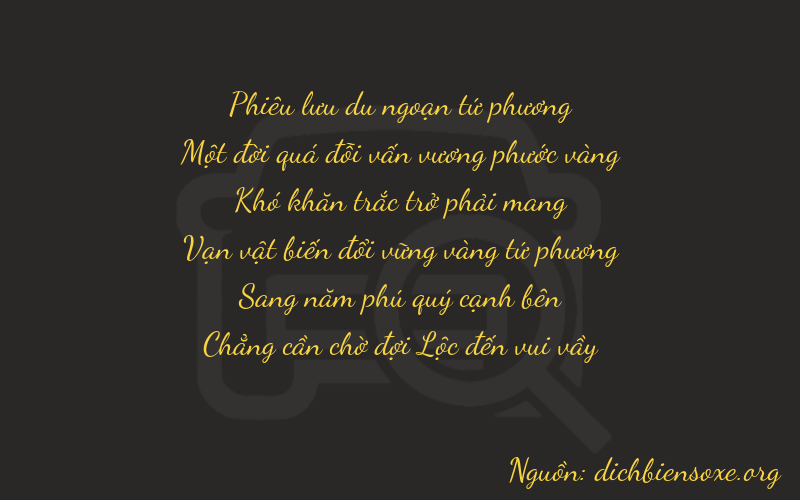 Thơ dịch biển số xe 41050