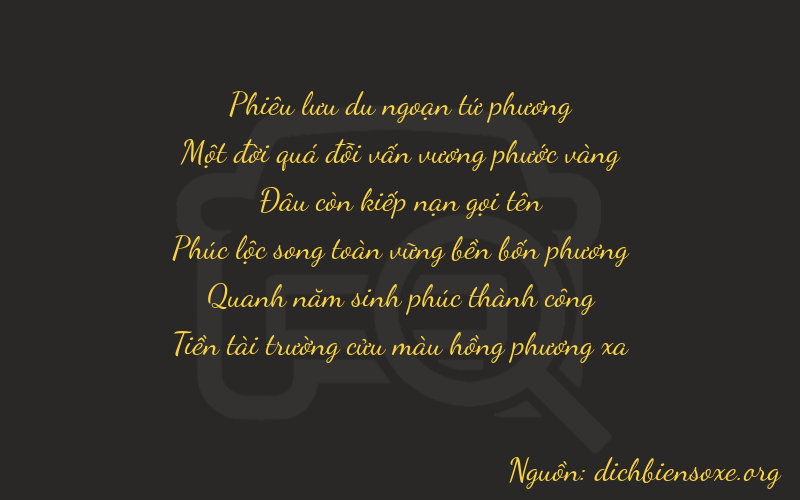 Thơ dịch biển số xe 41059