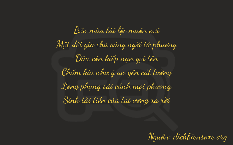 Thơ dịch biển số xe 41075