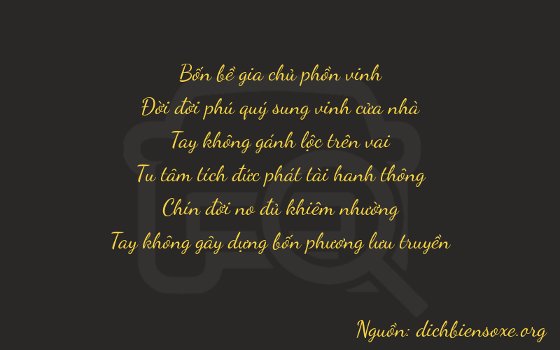 Thơ dịch biển số xe 41090