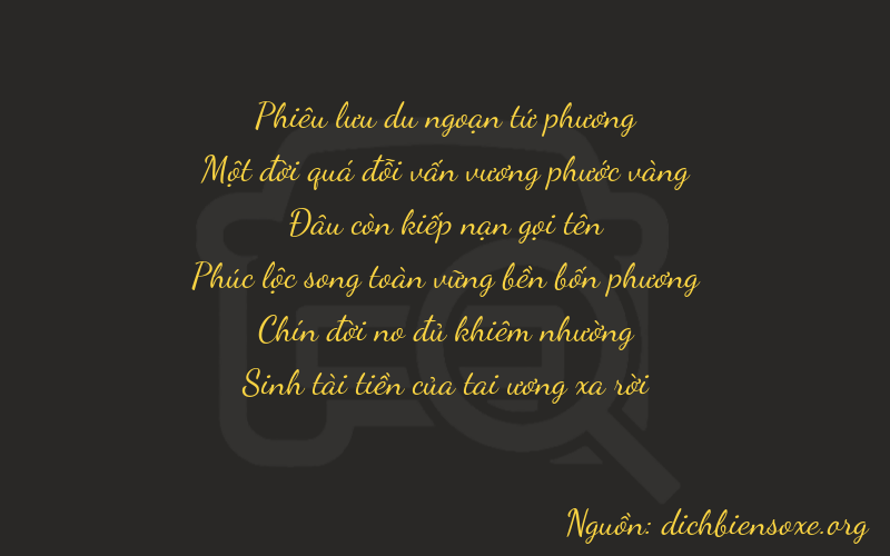 Thơ dịch biển số xe 41095