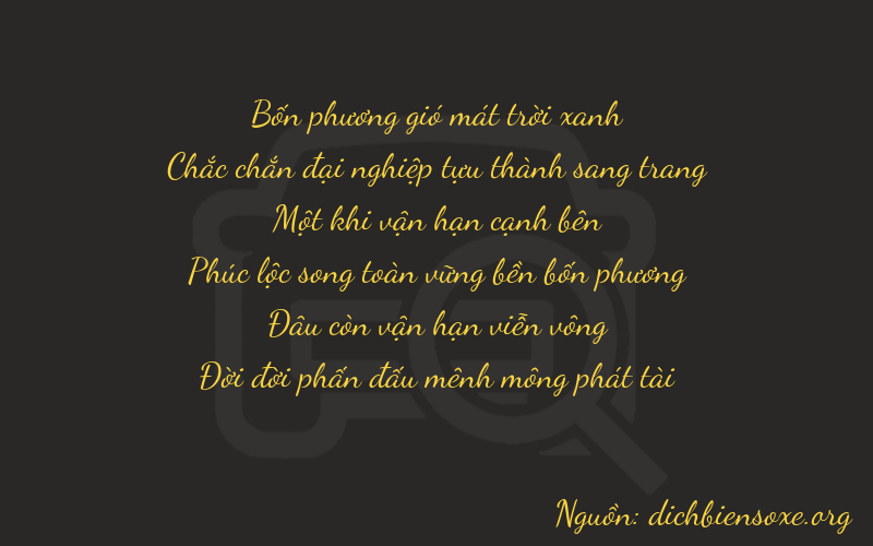 Thơ dịch biển số xe 41103