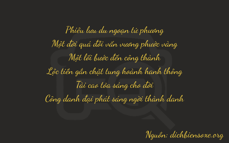 Thơ dịch biển số xe 41131