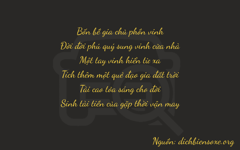 Thơ dịch biển số xe 41135