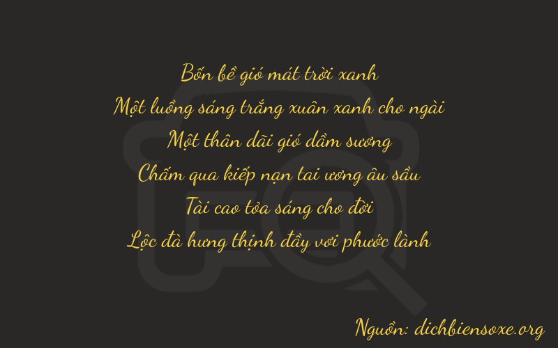 Thơ dịch biển số xe 41136