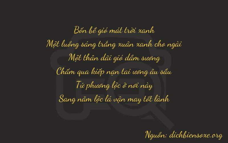 Thơ dịch biển số xe 41145