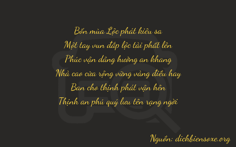 Thơ dịch biển số xe 41227