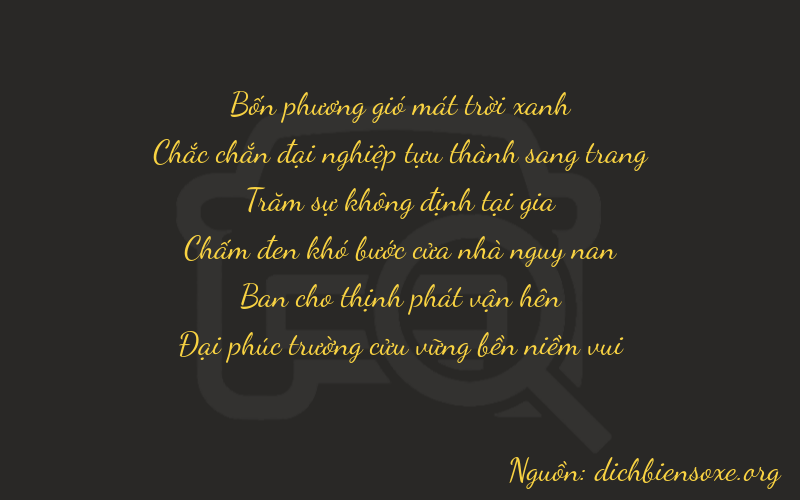 Thơ dịch biển số xe 41229