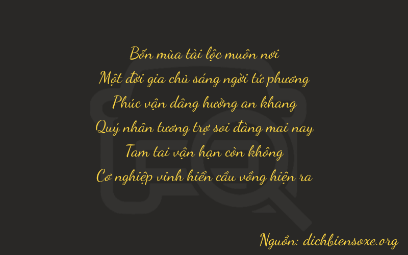 Thơ dịch biển số xe 41237