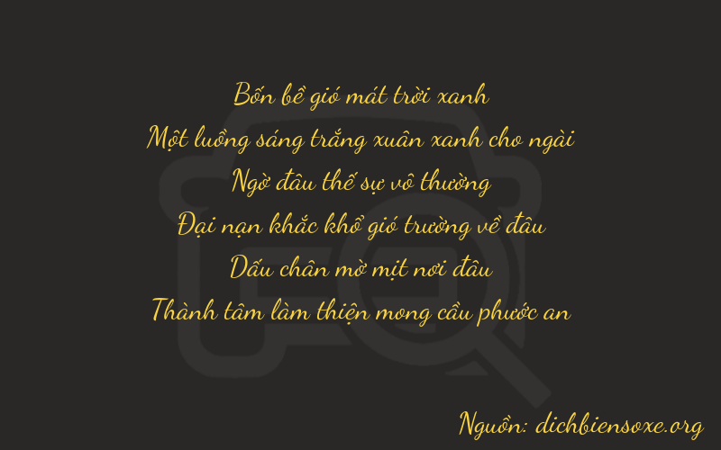 Thơ dịch biển số xe 41253
